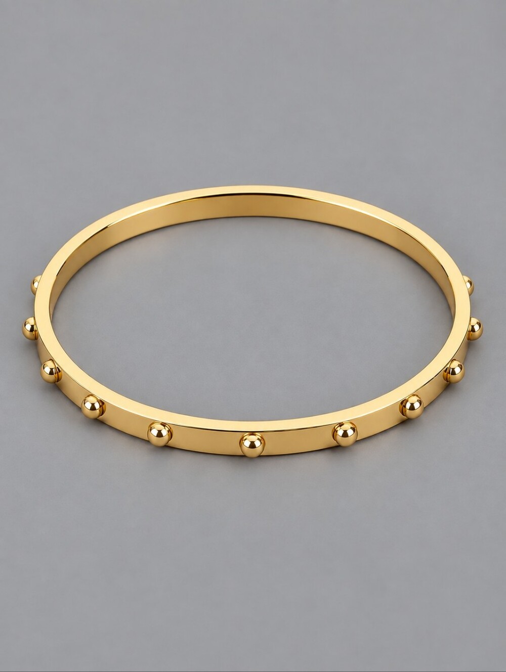 KATE SPADE Studded Goldtone Slim Stackable Bangle Bracelet